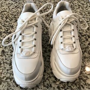 Windsor Smith Lupe Sneaker Size 8 White Platform Leather Chunky